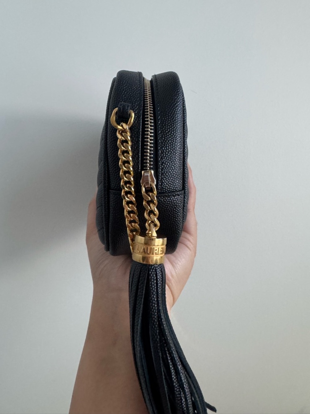 Saint Laurent Black Quilted Crossbody Camera Bag with Gold Hardware - Picture 4 of 11